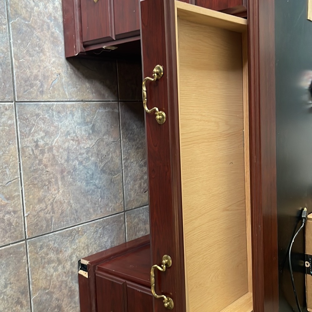 Beautiful, brown and gold desk